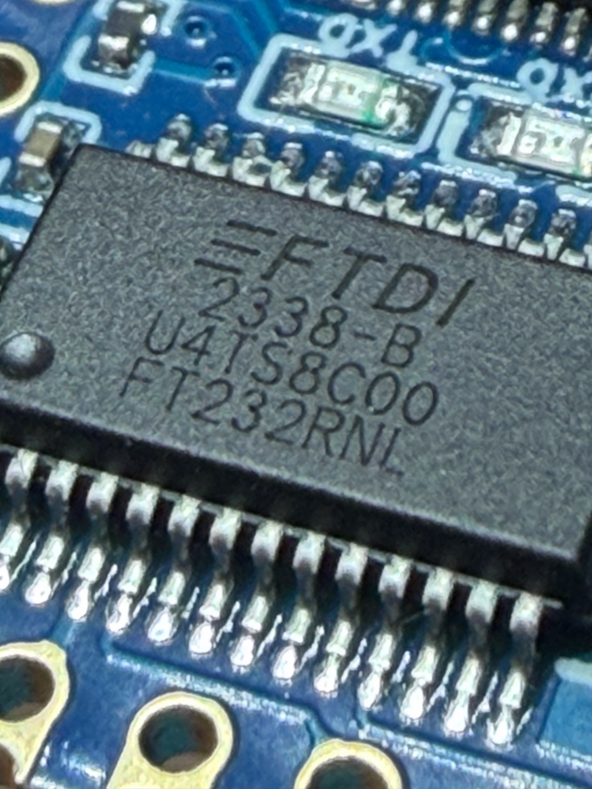 FT232RNL IC Chip Closeup